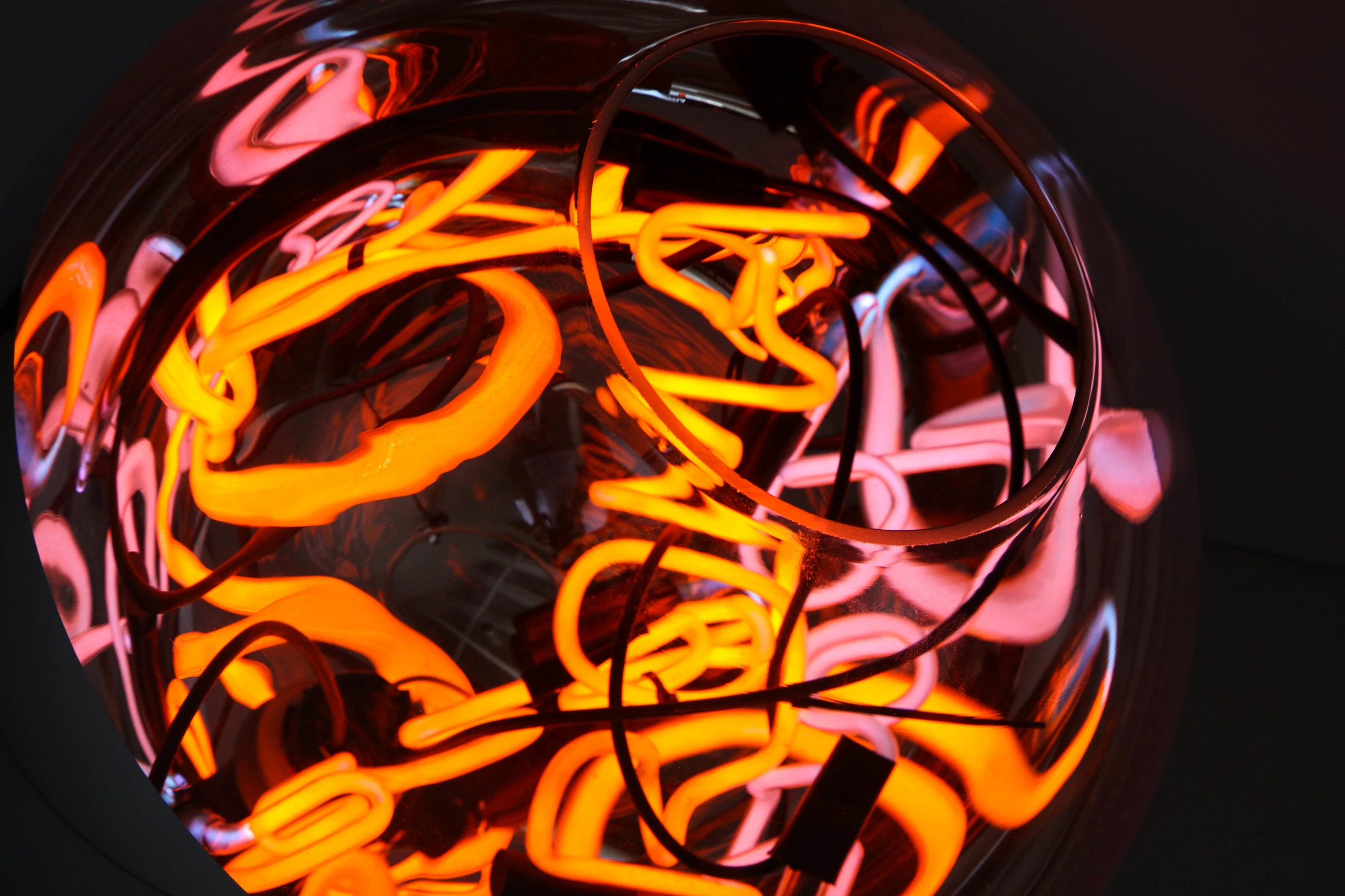 Floor lamp with neon lights, Alê Jordão — photo 8