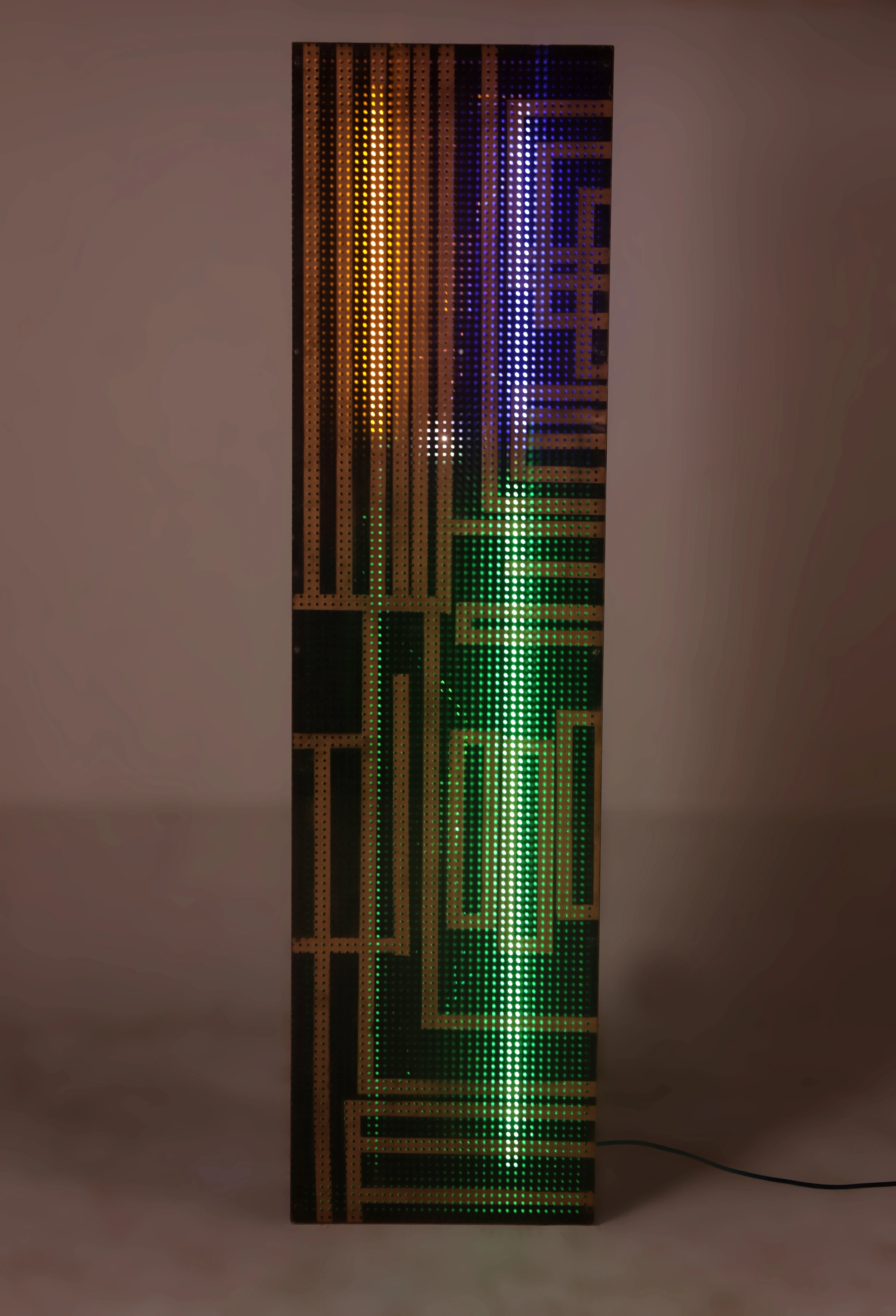 Floor lamp with LED backlighting