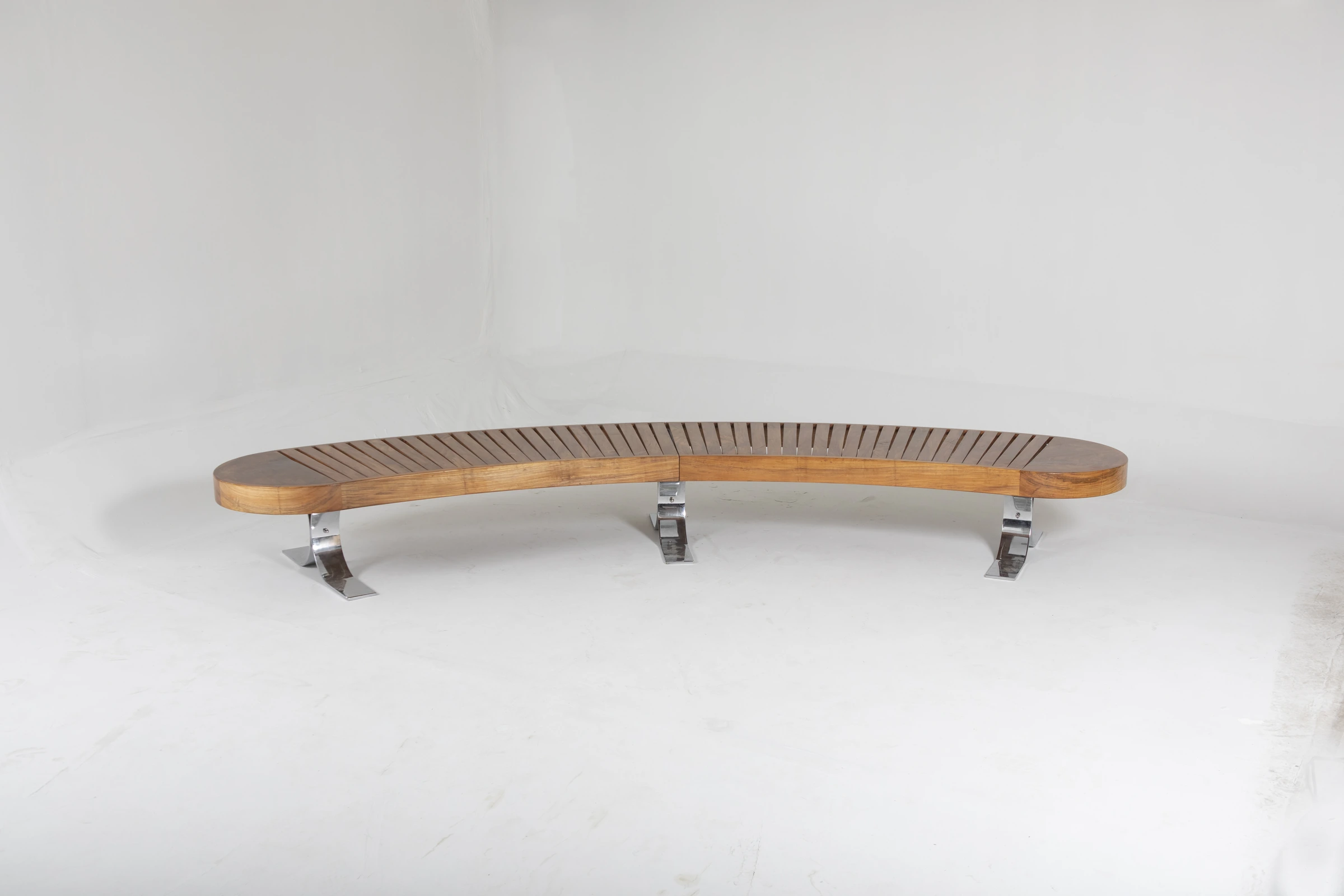 Curved bench