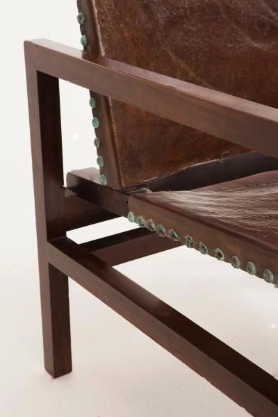 Leather sofa, Joaquim Tenreiro — photo 2