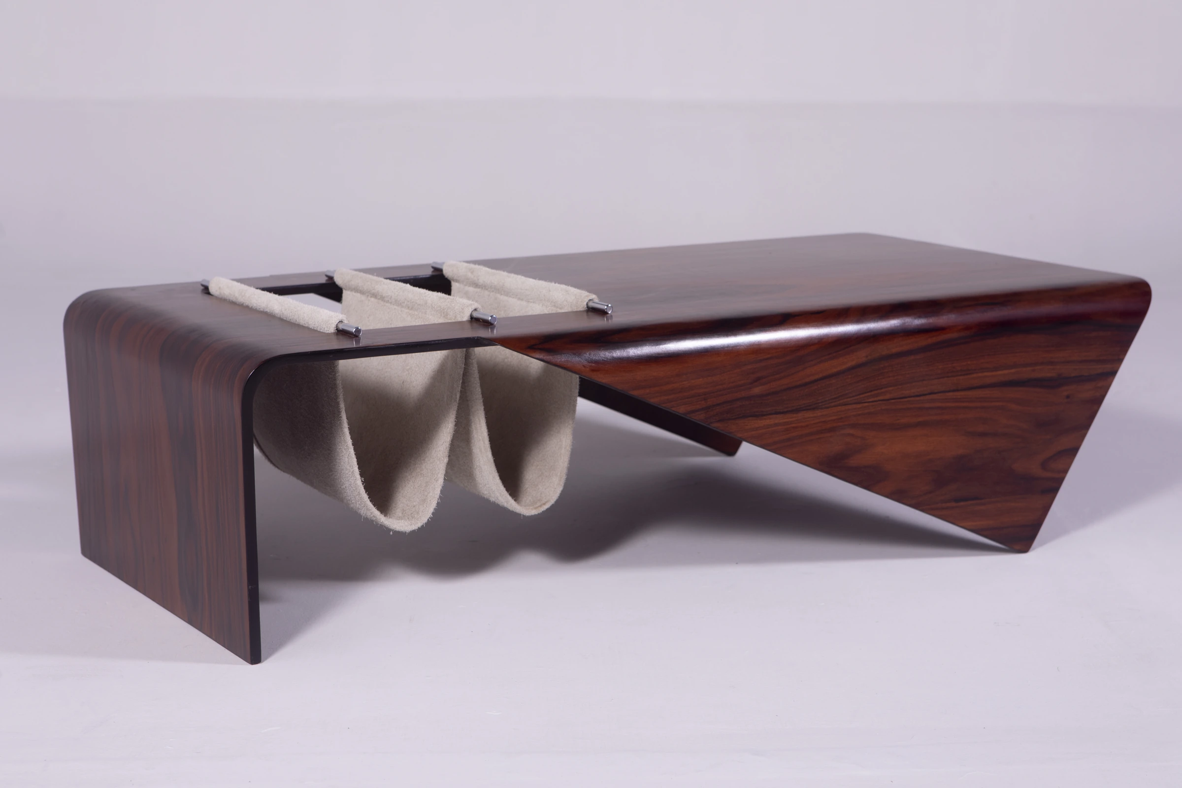 Andorinha coffee Table with magazine rack, Jorge Zalszupin — photo 2